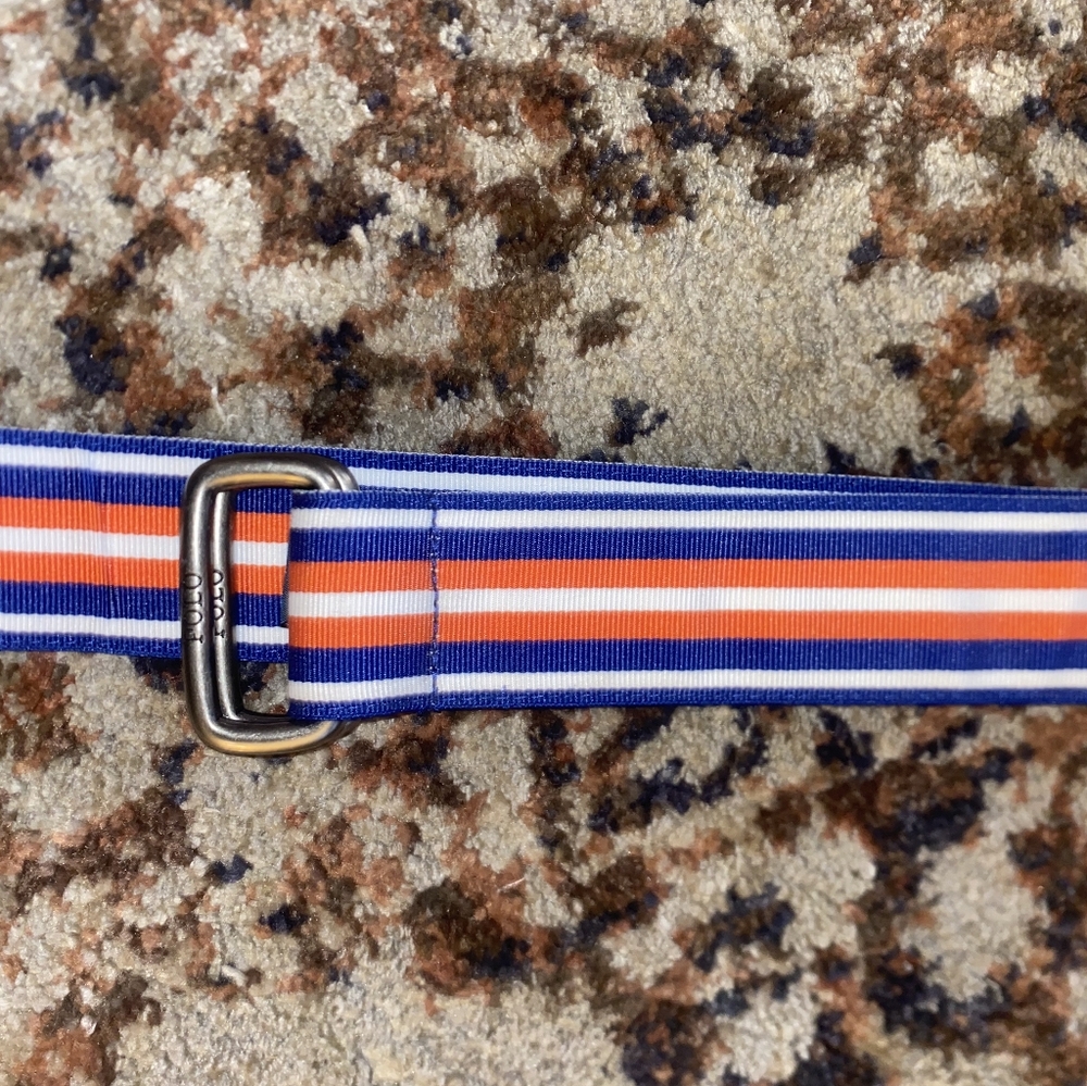 Blue/Orange Polo Belt Size: one size fit all